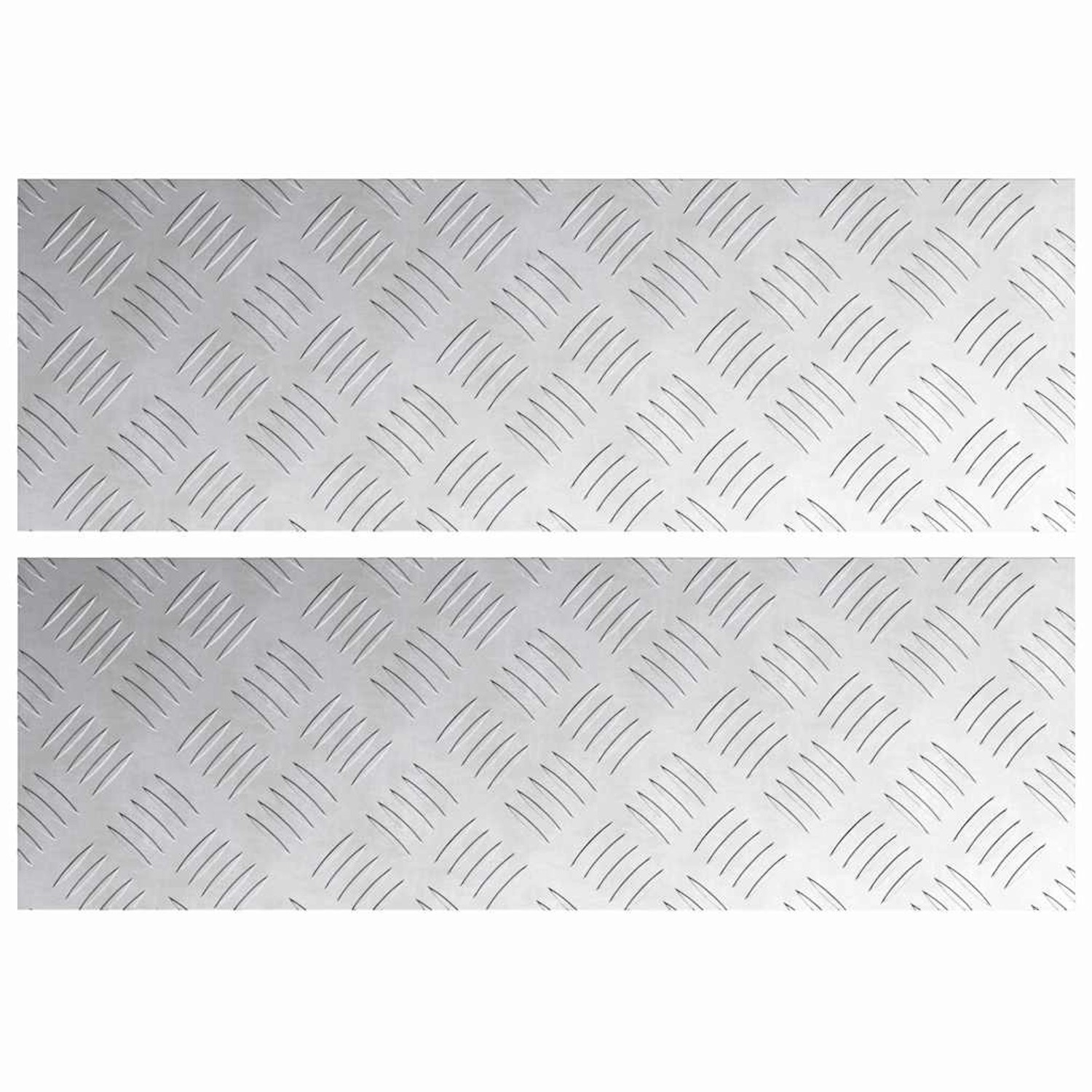 vidaXL Rautenscheiben 2 Stk Silber 60 x 20 cm Aluminium 4104253 vidaXL Rautenscheiben 2 Stk Silber 60 x 20 cm Aluminium 4104253 von VIDAXL