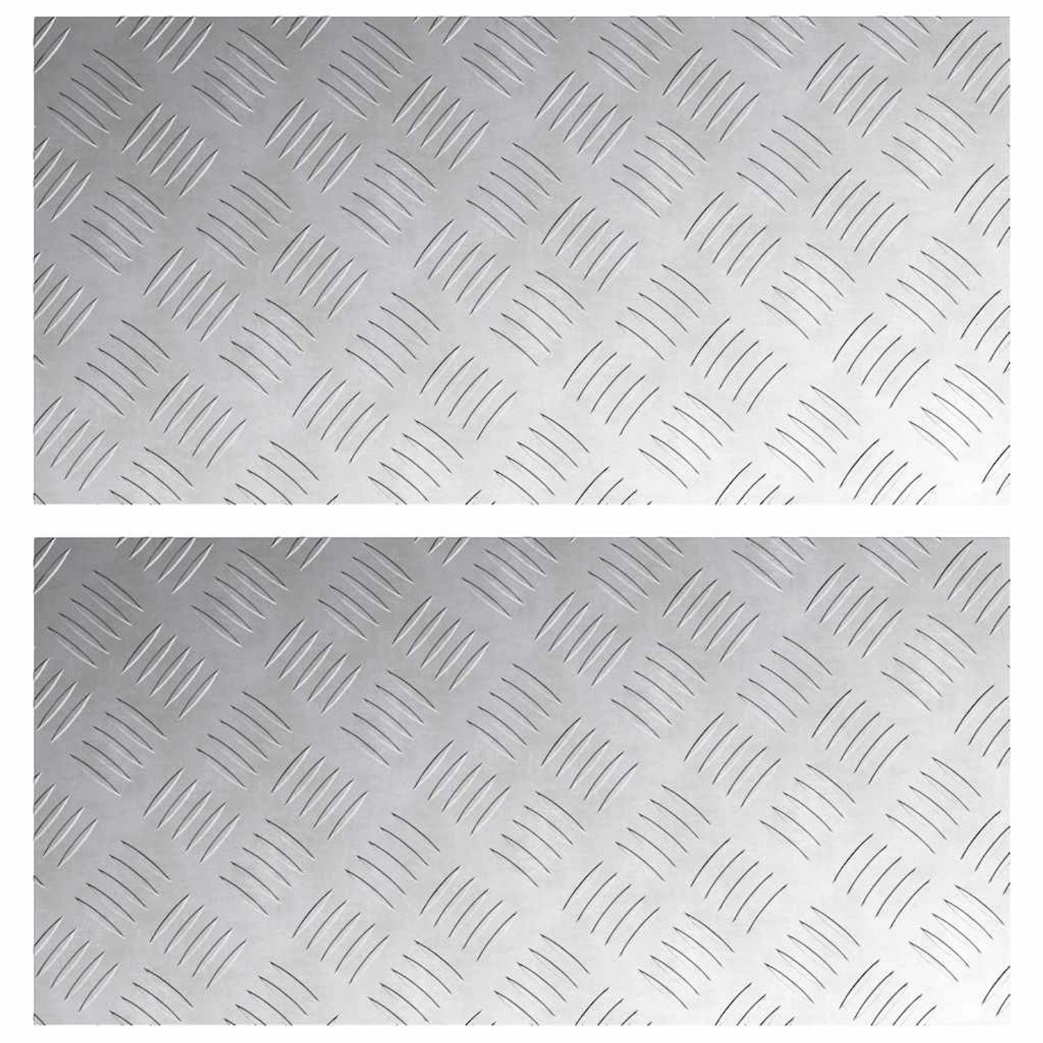 vidaXL Rautenscheiben 2 Stk Silber 60 x 30 cm Aluminium 4104297 vidaXL Rautenscheiben 2 Stk Silber 60 x 30 cm Aluminium 4104297 von VIDAXL