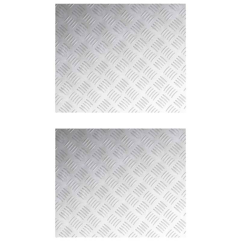 vidaXL Rautenscheiben 2 Stk Silber 60 x 50 cm Aluminium 4104347 vidaXL Rautenscheiben 2 Stk Silber 60 x 50 cm Aluminium 4104347 von VIDAXL