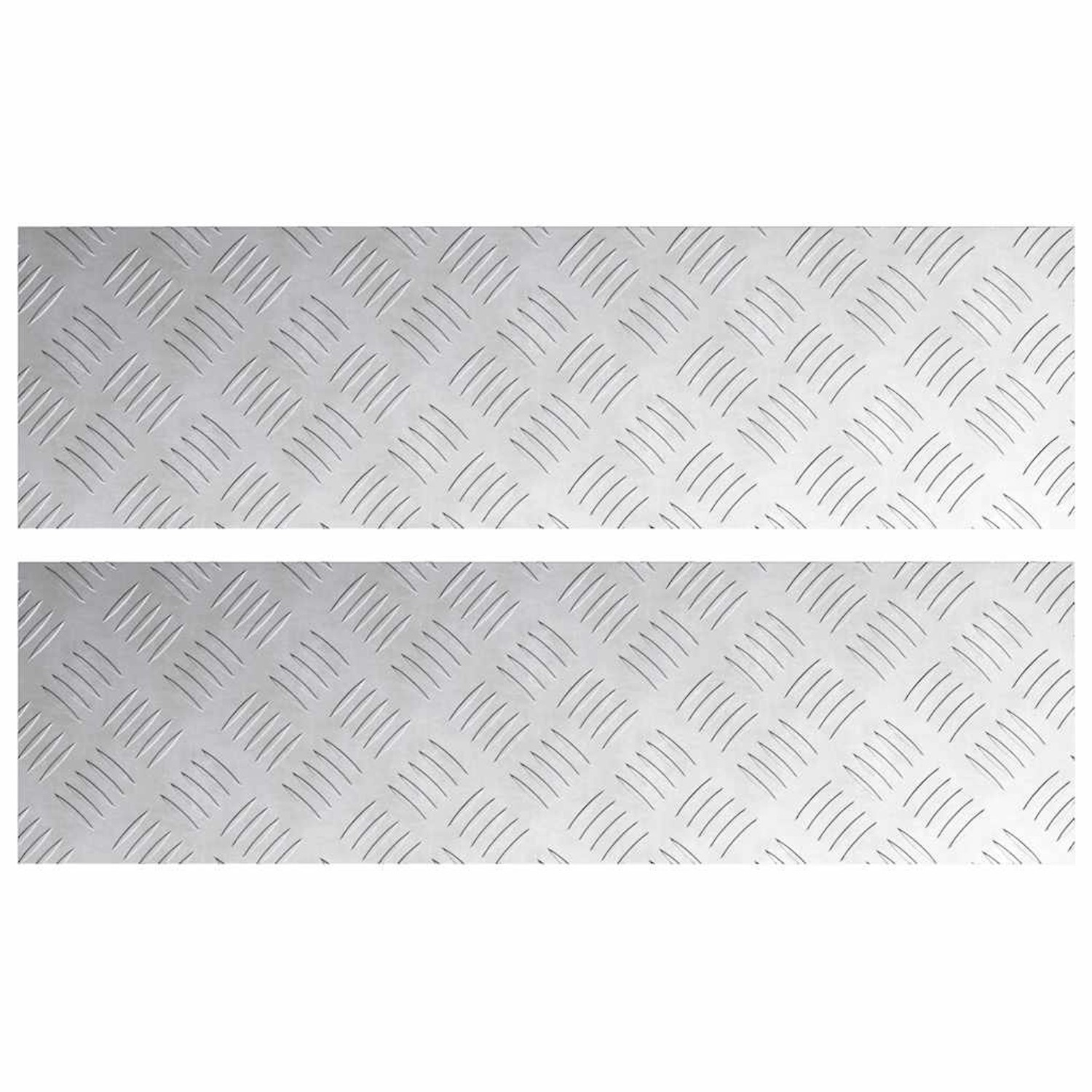 vidaXL Rautenscheiben 2 Stk Silber 70 x 20 cm Aluminium 4104255 vidaXL Rautenscheiben 2 Stk Silber 70 x 20 cm Aluminium 4104255 von VIDAXL