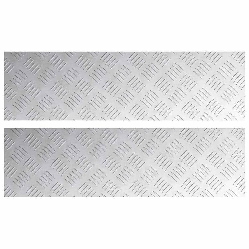 vidaXL Rautenscheiben 2 Stk Silber 70 x 20 cm Aluminium 4104255 vidaXL Rautenscheiben 2 Stk Silber 70 x 20 cm Aluminium 4104255 von VIDAXL