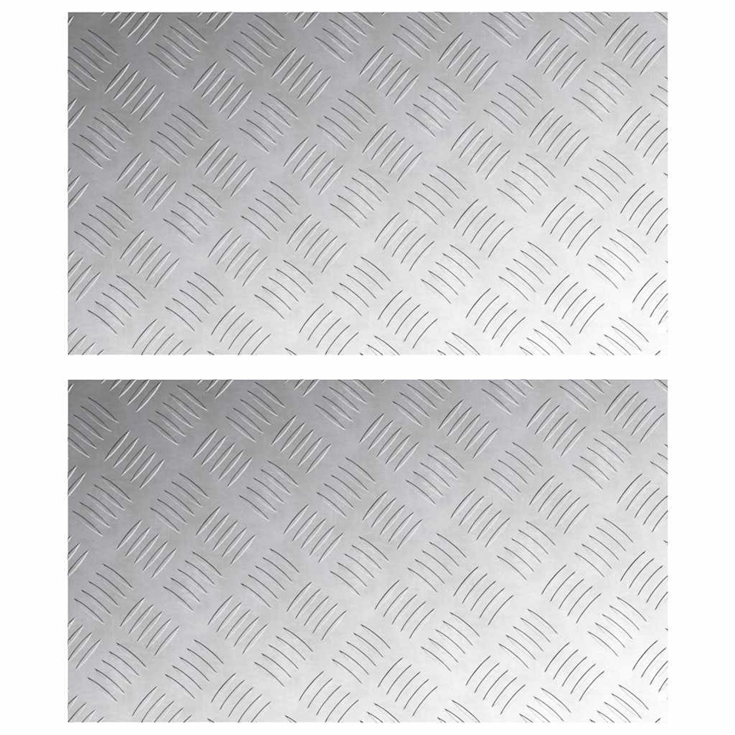 vidaXL Rautenscheiben 2 Stk Silber 70 x 40 cm Aluminium 4104327 vidaXL Rautenscheiben 2 Stk Silber 70 x 40 cm Aluminium 4104327 von VIDAXL