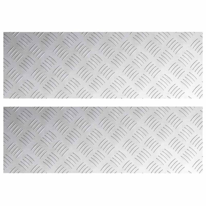 vidaXL Rautenscheiben 2 Stk Silber 75 x 25 cm Aluminium 4104275 vidaXL Rautenscheiben 2 Stk Silber 75 x 25 cm Aluminium 4104275 von VIDAXL
