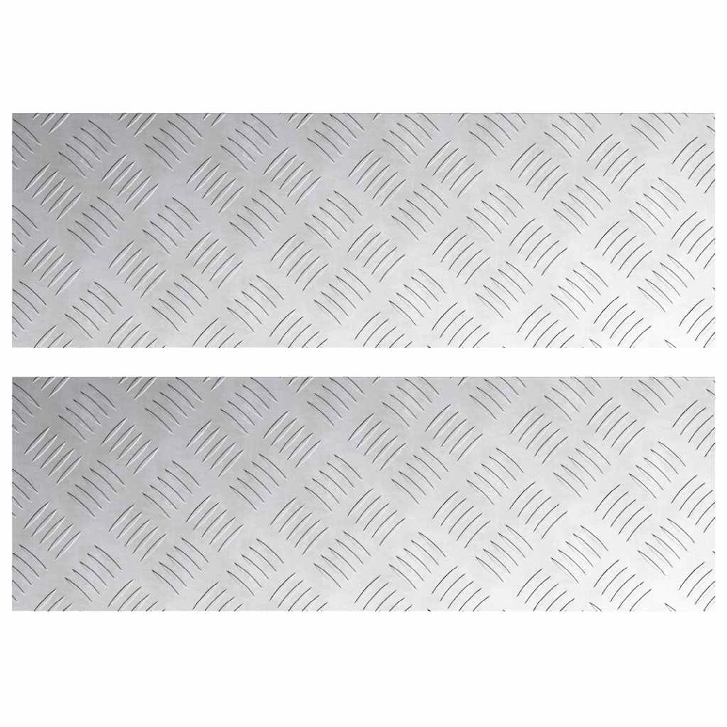 vidaXL Rautenscheiben 2 Stk Silber 75 x 25 cm Aluminium 4104277 vidaXL Rautenscheiben 2 Stk Silber 75 x 25 cm Aluminium 4104277 von VIDAXL