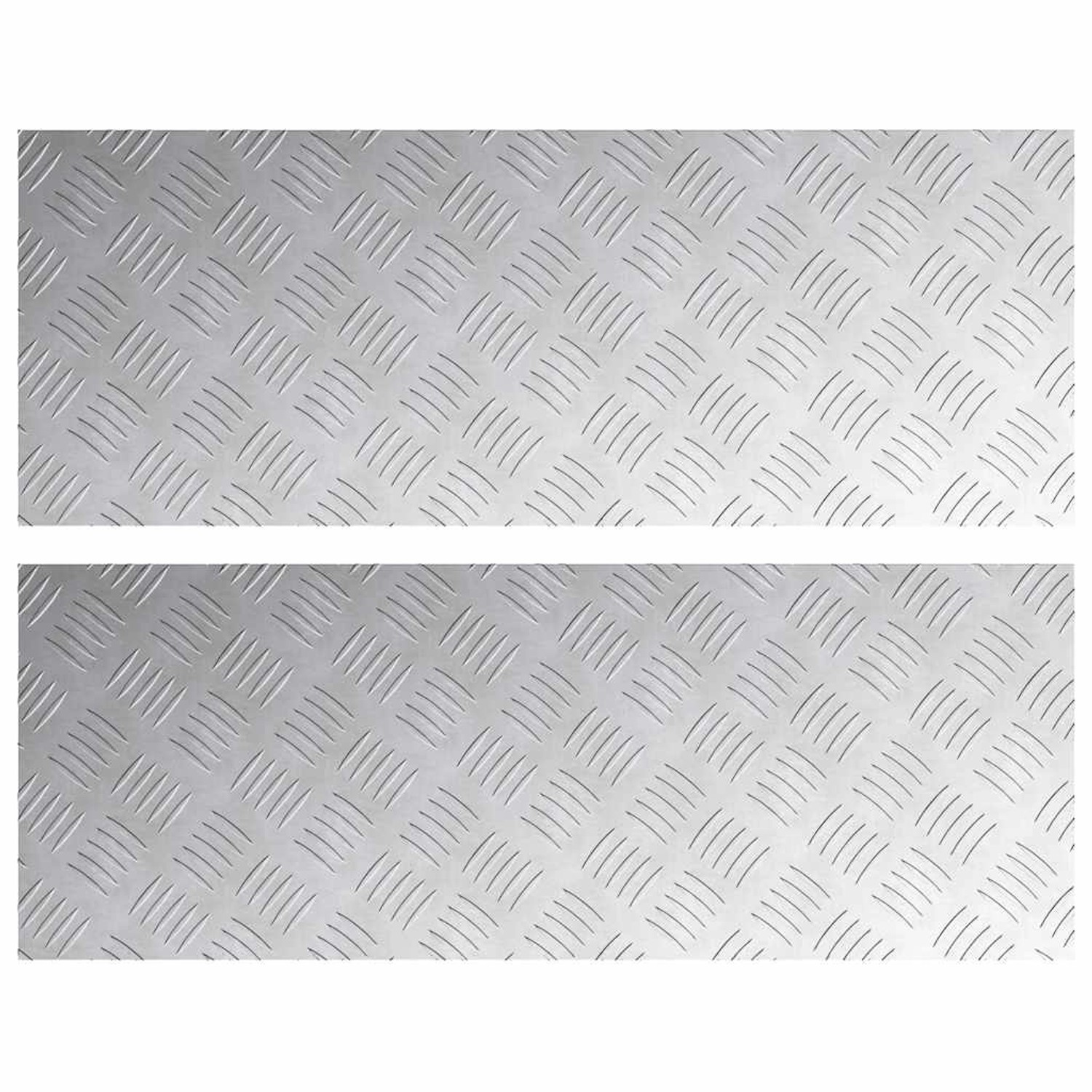 vidaXL Rautenscheiben 2 Stk Silber 80 x 30 cm Aluminium 4104305 vidaXL Rautenscheiben 2 Stk Silber 80 x 30 cm Aluminium 4104305 von VIDAXL