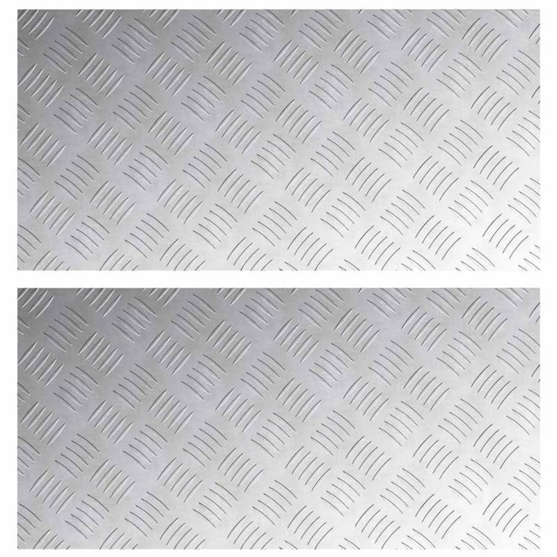 vidaXL Rautenscheiben 2 Stk Silber 80 x 40 cm Aluminium 4104331 vidaXL Rautenscheiben 2 Stk Silber 80 x 40 cm Aluminium 4104331 von VIDAXL