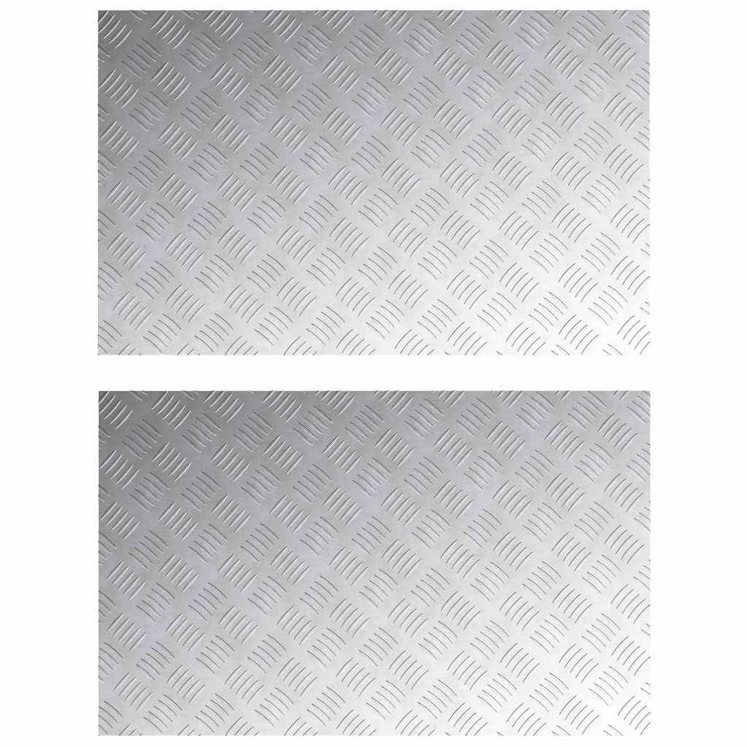 vidaXL Rautenscheiben 2 Stk Silber 80 x 50 cm Aluminium 4104357 vidaXL Rautenscheiben 2 Stk Silber 80 x 50 cm Aluminium 4104357 von VIDAXL