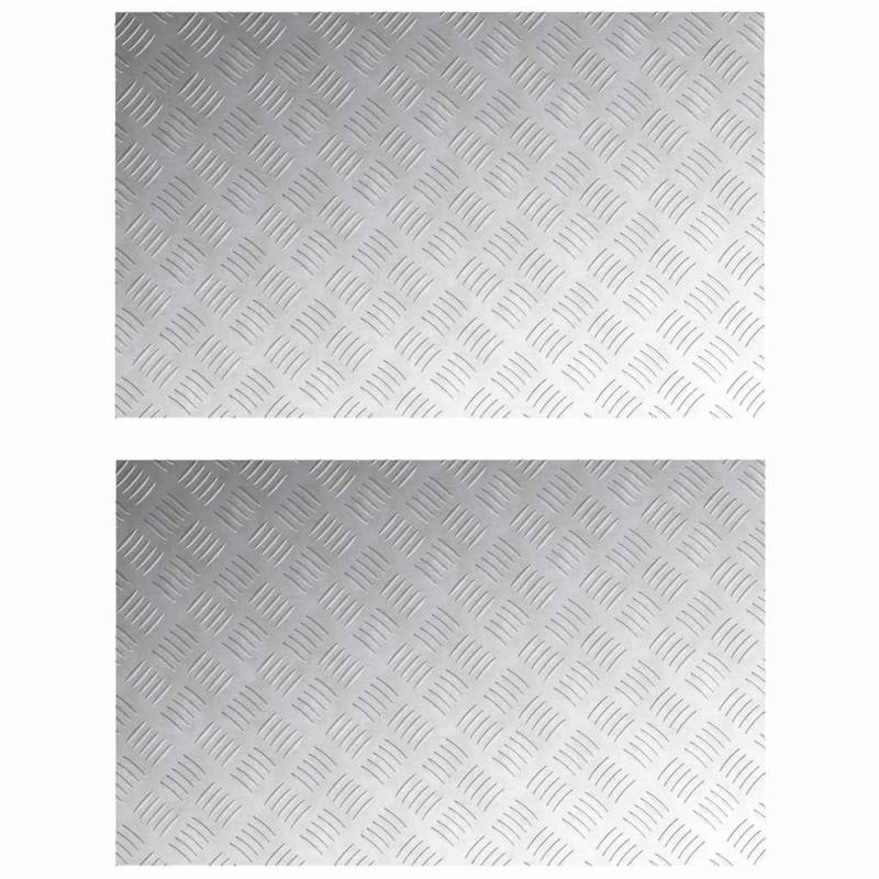 vidaXL Rautenscheiben 2 Stk Silber 80 x 50 cm Aluminium 4104357 vidaXL Rautenscheiben 2 Stk Silber 80 x 50 cm Aluminium 4104357 von VIDAXL