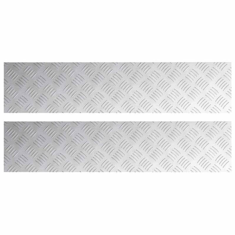 vidaXL Rautenscheiben 2 Stk Silber 90 x 20 cm Aluminium 4104263 vidaXL Rautenscheiben 2 Stk Silber 90 x 20 cm Aluminium 4104263 von VIDAXL