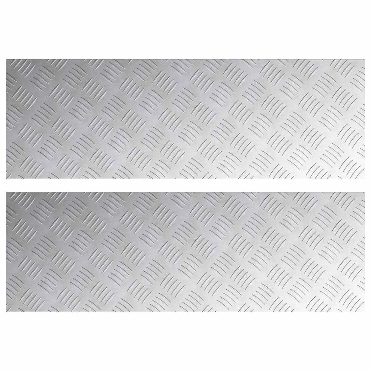 vidaXL Rautenscheiben 2 Stk Silber 90 x 30 cm Aluminium 4104307 vidaXL Rautenscheiben 2 Stk Silber 90 x 30 cm Aluminium 4104307 von VIDAXL