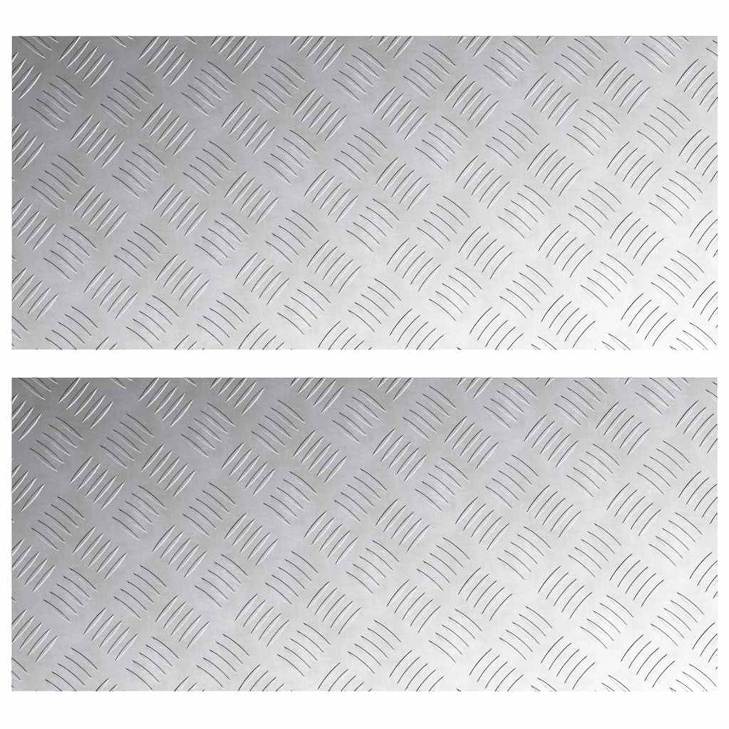 vidaXL Rautenscheiben 2 Stk Silber 90 x 40 cm Aluminium 4104335 vidaXL Rautenscheiben 2 Stk Silber 90 x 40 cm Aluminium 4104335 von VIDAXL