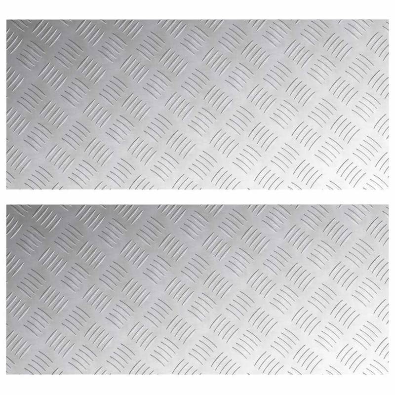 vidaXL Rautenscheiben 2 Stk Silber 90 x 40 cm Aluminium 4104335 vidaXL Rautenscheiben 2 Stk Silber 90 x 40 cm Aluminium 4104335 von VIDAXL