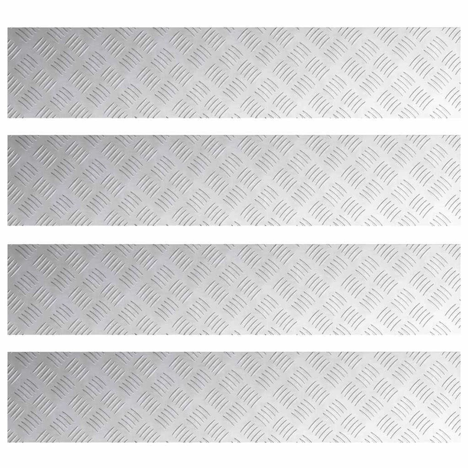 vidaXL Rautenscheiben 4 Stk Silber 100 x 20 cm Aluminium 4104268 vidaXL Rautenscheiben 4 Stk Silber 100 x 20 cm Aluminium 4104268 von VIDAXL