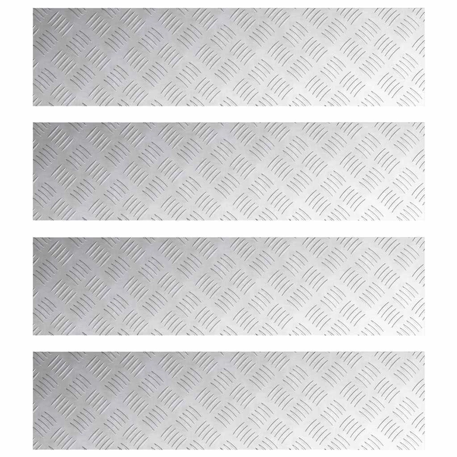 vidaXL Rautenscheiben 4 Stk Silber 100 x 25 cm Aluminium 4104282 vidaXL Rautenscheiben 4 Stk Silber 100 x 25 cm Aluminium 4104282 von VIDAXL
