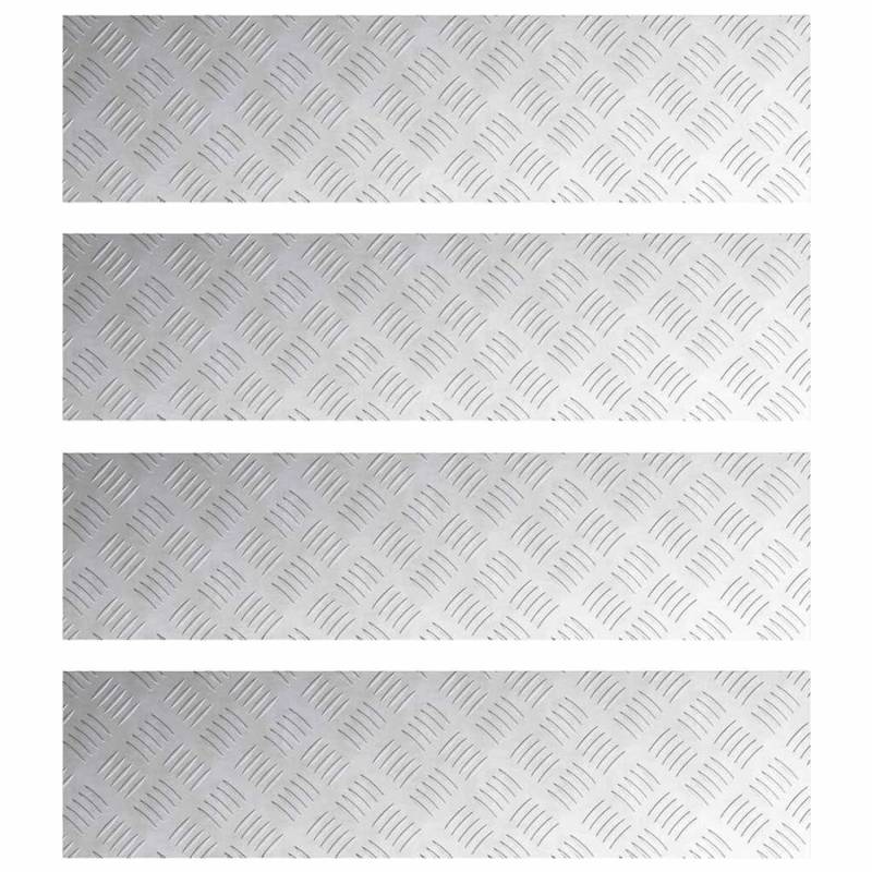 vidaXL Rautenscheiben 4 Stk Silber 100 x 25 cm Aluminium 4104282 vidaXL Rautenscheiben 4 Stk Silber 100 x 25 cm Aluminium 4104282 von VIDAXL