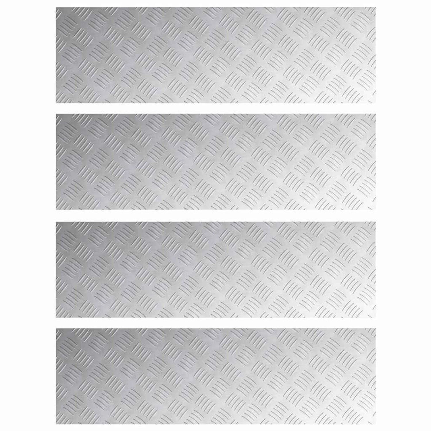 vidaXL Rautenscheiben 4 Stk Silber 100 x 30 cm Aluminium 4104312 vidaXL Rautenscheiben 4 Stk Silber 100 x 30 cm Aluminium 4104312 von VIDAXL