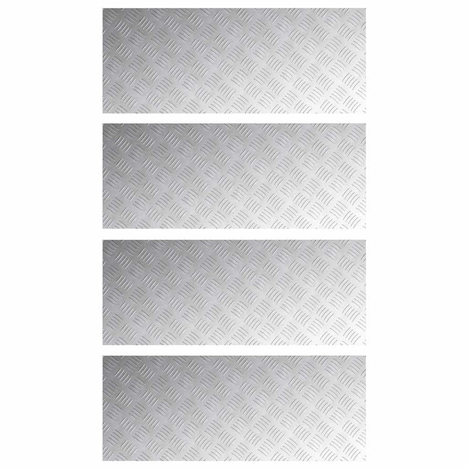 vidaXL Rautenscheiben 4 Stk Silber 100 x 40 cm Aluminium 4104340 vidaXL Rautenscheiben 4 Stk Silber 100 x 40 cm Aluminium 4104340 von VIDAXL