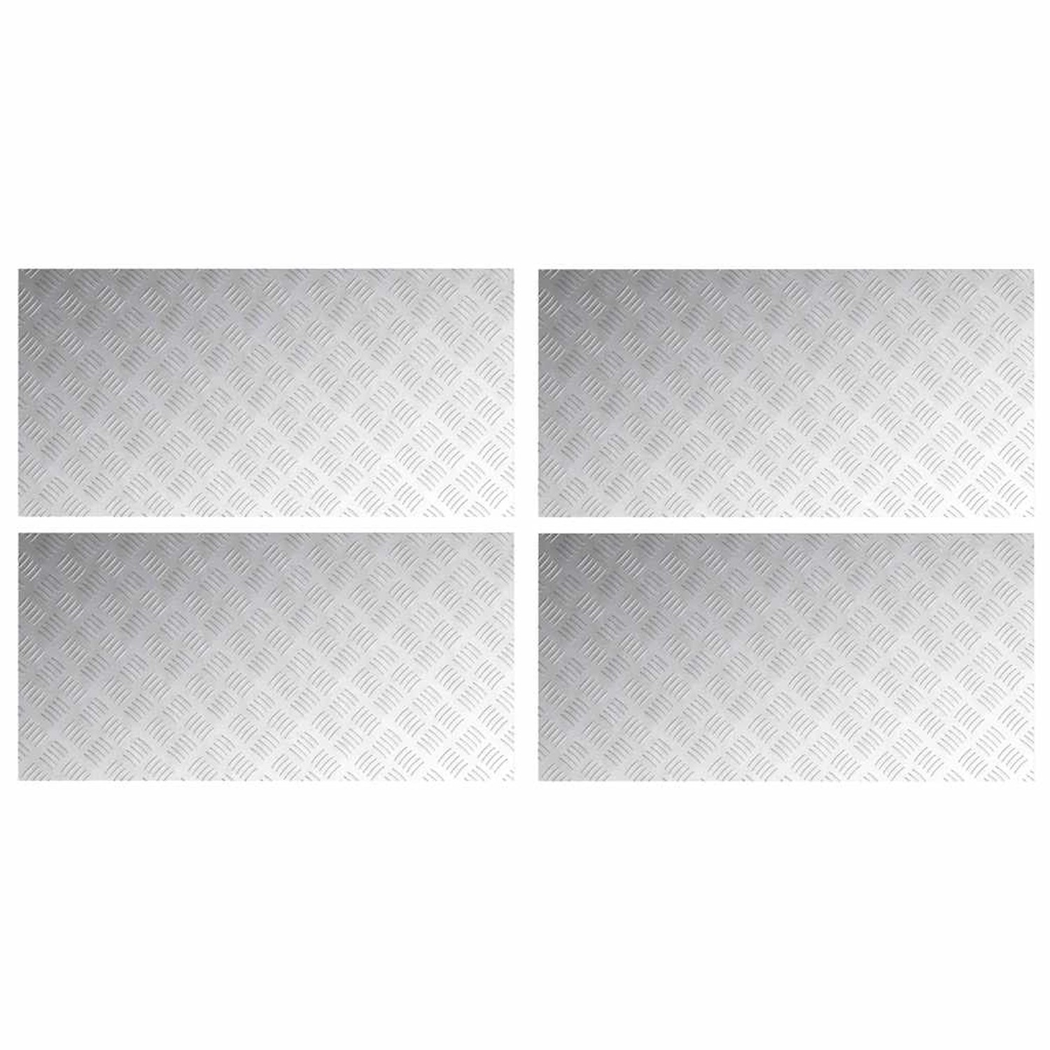 vidaXL Rautenscheiben 4 Stk Silber 100 x 50 cm Aluminium 4104366 vidaXL Rautenscheiben 4 Stk Silber 100 x 50 cm Aluminium 4104366 von VIDAXL