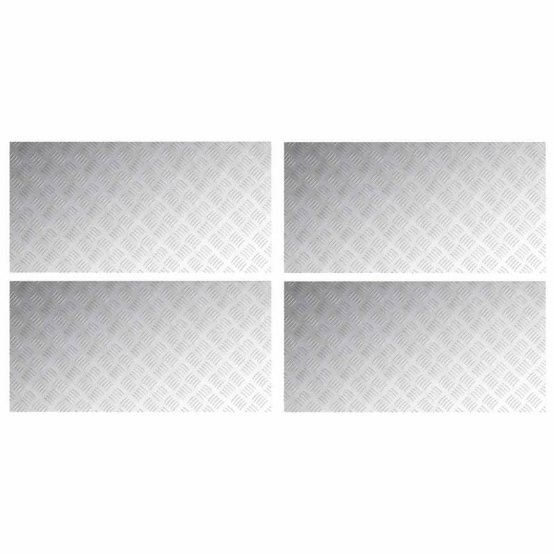 vidaXL Rautenscheiben 4 Stk Silber 100 x 50 cm Aluminium 4104366 vidaXL Rautenscheiben 4 Stk Silber 100 x 50 cm Aluminium 4104366 von VIDAXL