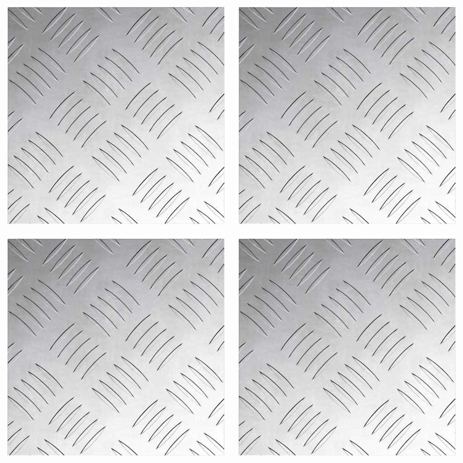 vidaXL Rautenscheiben 4 Stk Silber 20 x 20 cm Aluminium 4104238 vidaXL Rautenscheiben 4 Stk Silber 20 x 20 cm Aluminium 4104238 von VIDAXL