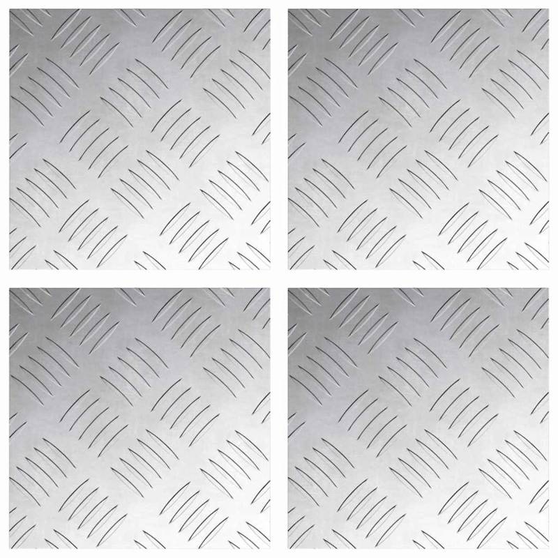 vidaXL Rautenscheiben 4 Stk Silber 20 x 20 cm Aluminium 4104238 vidaXL Rautenscheiben 4 Stk Silber 20 x 20 cm Aluminium 4104238 von VIDAXL