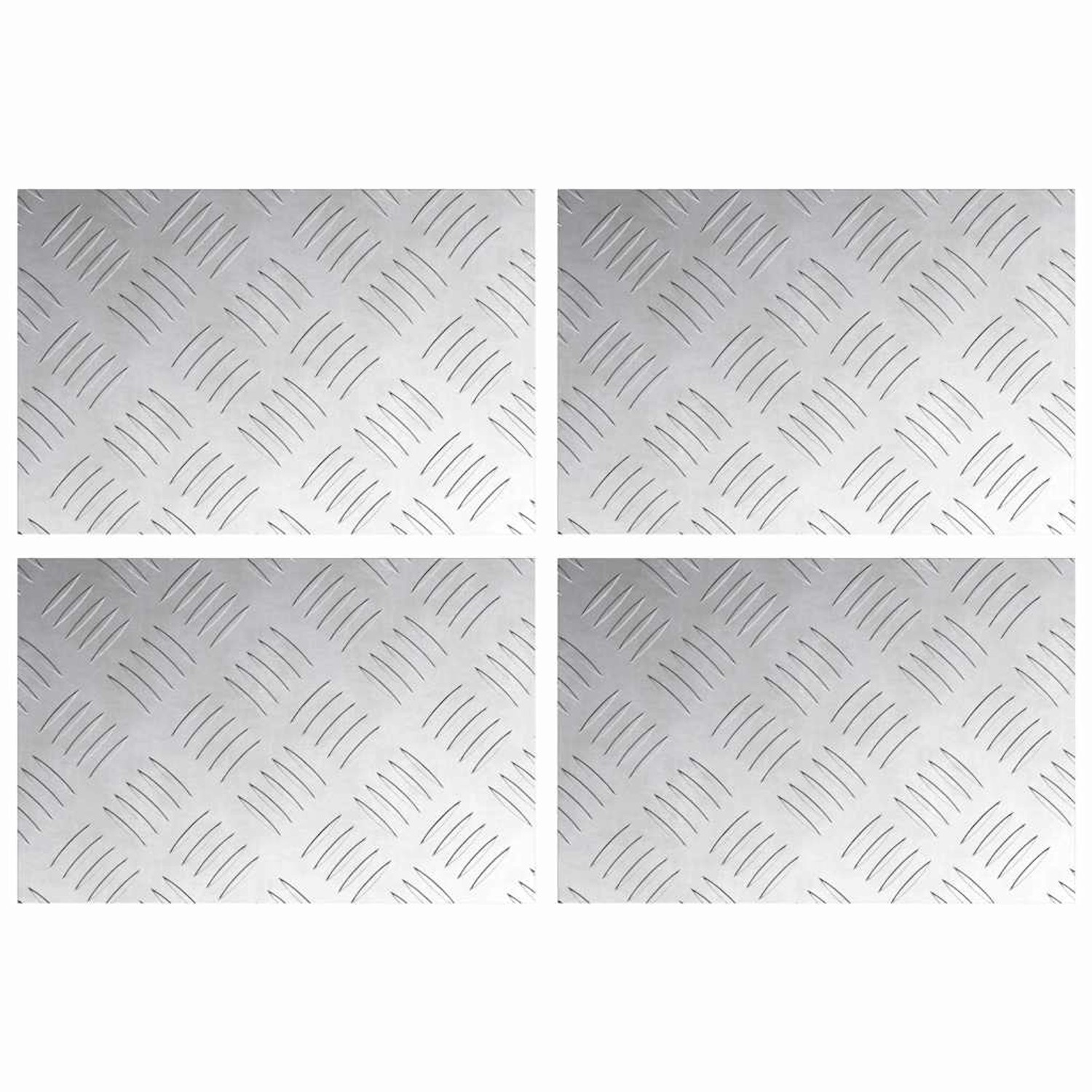 vidaXL Rautenscheiben 4 Stk Silber 30 x 20 cm Aluminium 4104240 vidaXL Rautenscheiben 4 Stk Silber 30 x 20 cm Aluminium 4104240 von VIDAXL