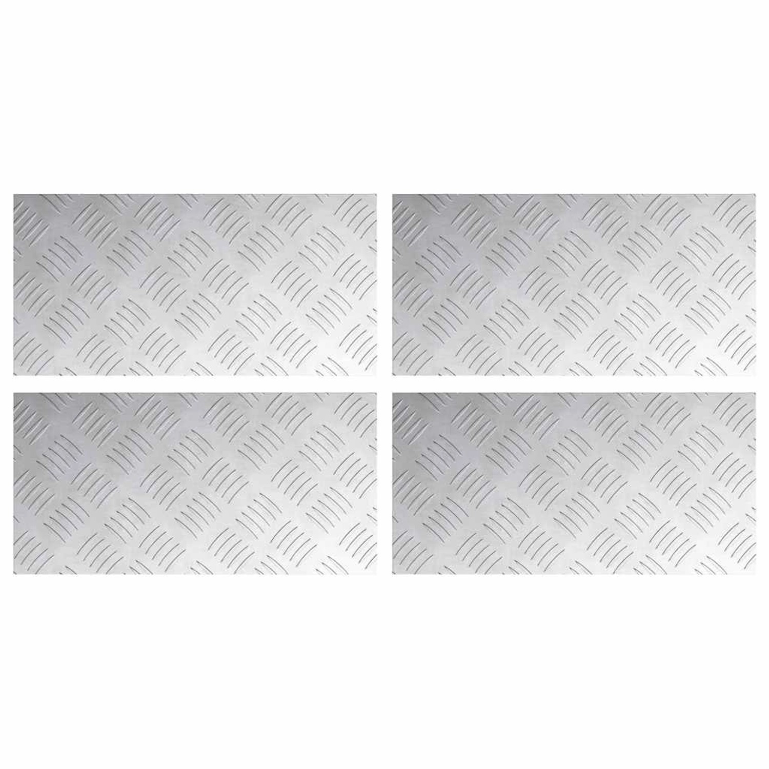 vidaXL Rautenscheiben 4 Stk Silber 40 x 20 cm Aluminium 4104244 vidaXL Rautenscheiben 4 Stk Silber 40 x 20 cm Aluminium 4104244 von VIDAXL