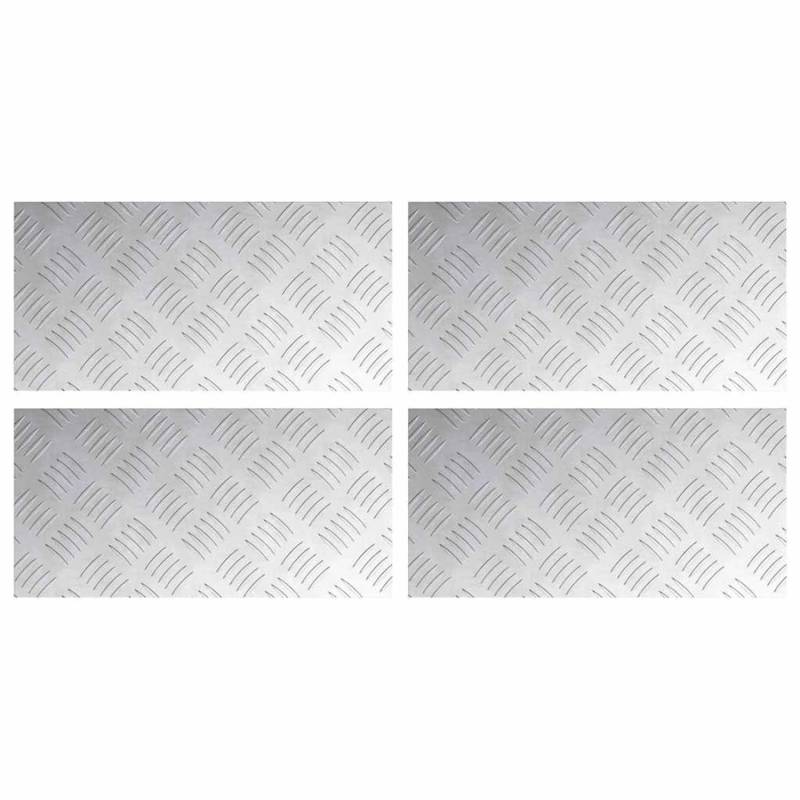 vidaXL Rautenscheiben 4 Stk Silber 40 x 20 cm Aluminium 4104244 vidaXL Rautenscheiben 4 Stk Silber 40 x 20 cm Aluminium 4104244 von VIDAXL