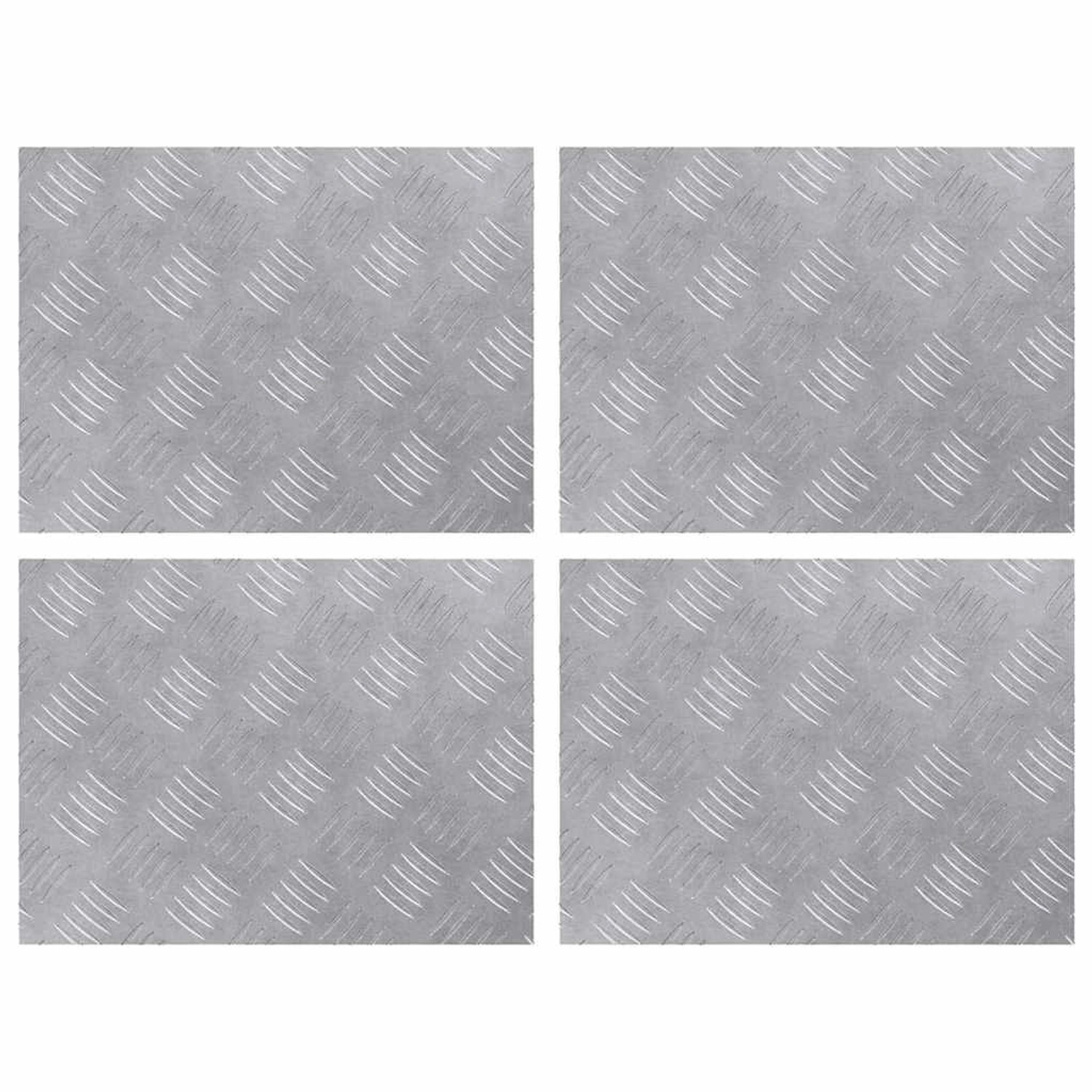 vidaXL Rautenscheiben 4 Stk Silber 40 x 30 cm Aluminium 4104288 vidaXL Rautenscheiben 4 Stk Silber 40 x 30 cm Aluminium 4104288 von VIDAXL