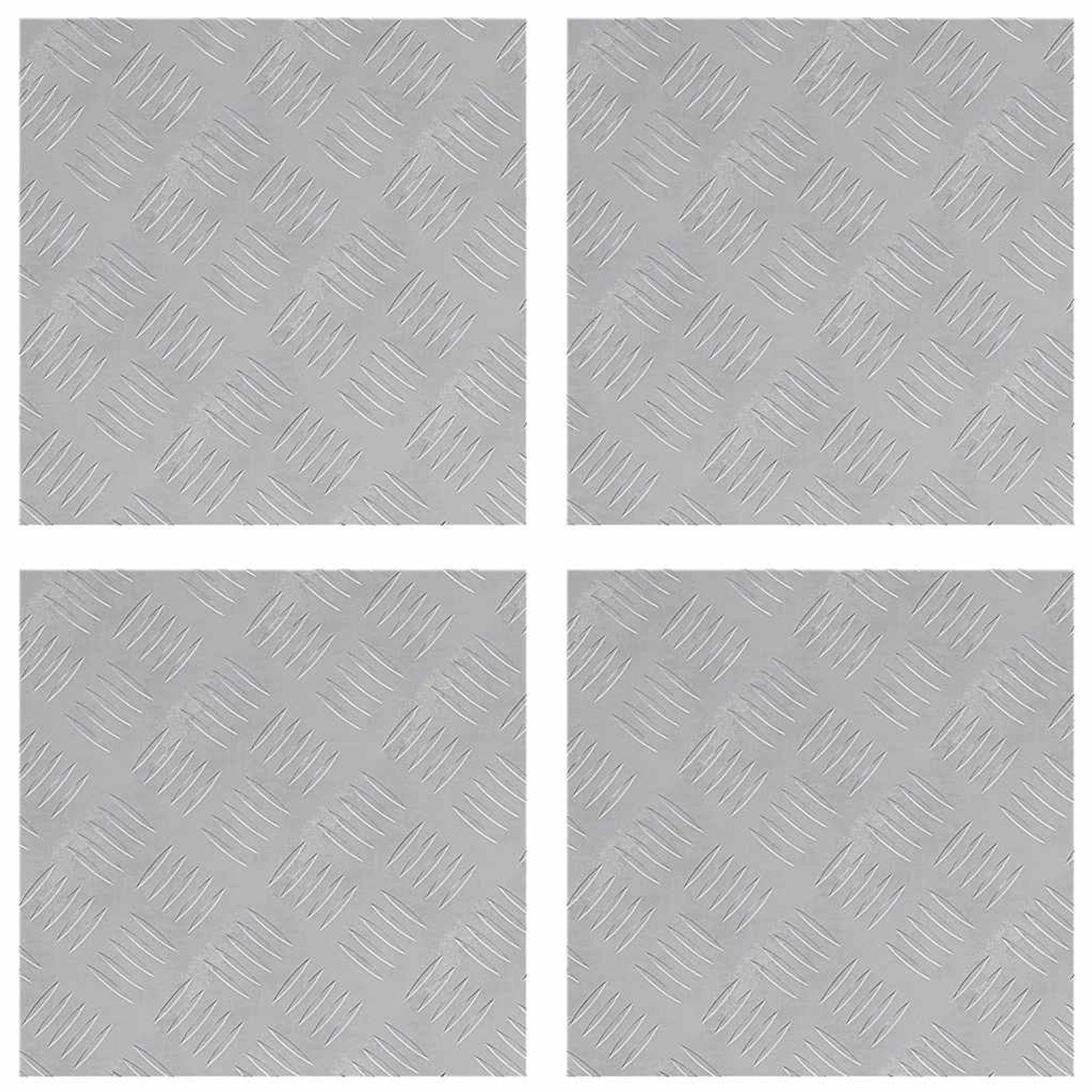 vidaXL Rautenscheiben 4 Stk Silber 40 x 40 cm Aluminium 4104316 vidaXL Rautenscheiben 4 Stk Silber 40 x 40 cm Aluminium 4104316 von VIDAXL