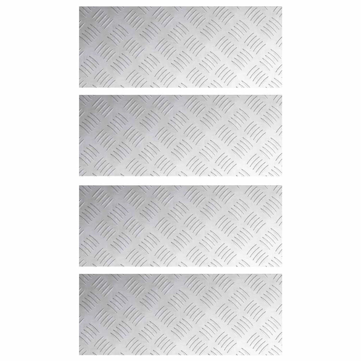 vidaXL Rautenscheiben 4 Stk Silber 50 x 20 cm Aluminium 4104248 vidaXL Rautenscheiben 4 Stk Silber 50 x 20 cm Aluminium 4104248 von VIDAXL