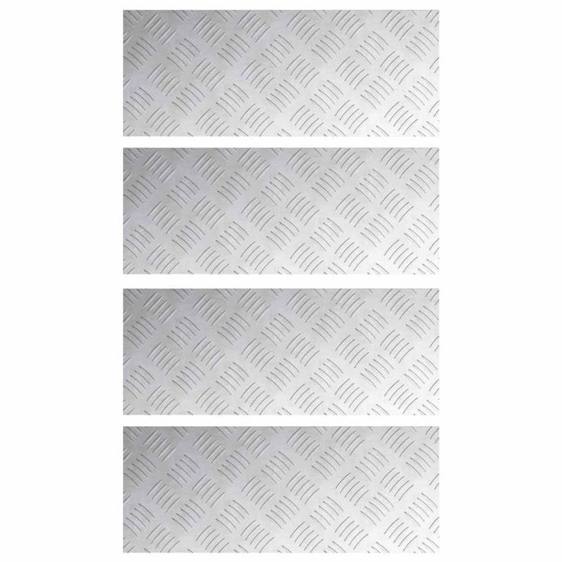 vidaXL Rautenscheiben 4 Stk Silber 50 x 20 cm Aluminium 4104250 vidaXL Rautenscheiben 4 Stk Silber 50 x 20 cm Aluminium 4104250 von VIDAXL