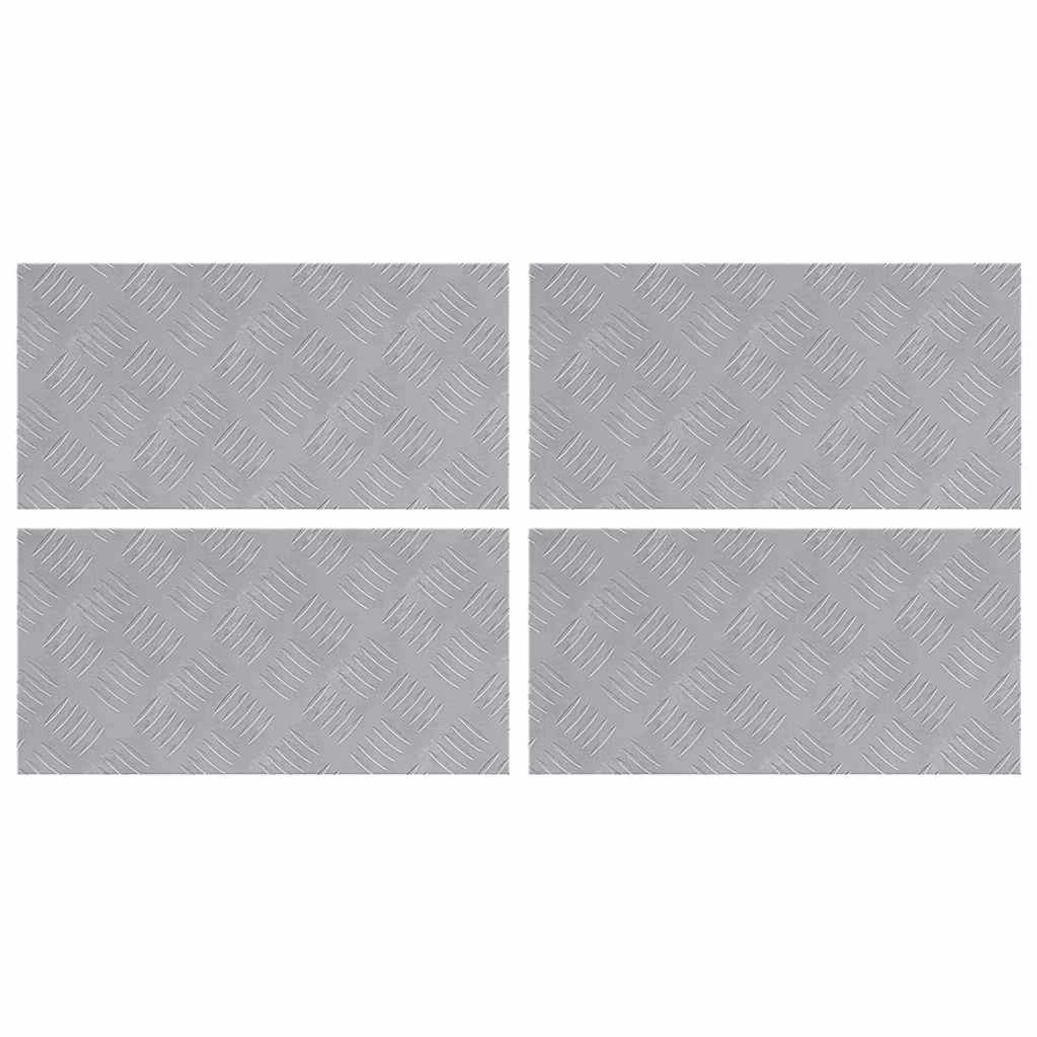 vidaXL Rautenscheiben 4 Stk Silber 50 x 25 cm Aluminium 4104272 vidaXL Rautenscheiben 4 Stk Silber 50 x 25 cm Aluminium 4104272 von VIDAXL