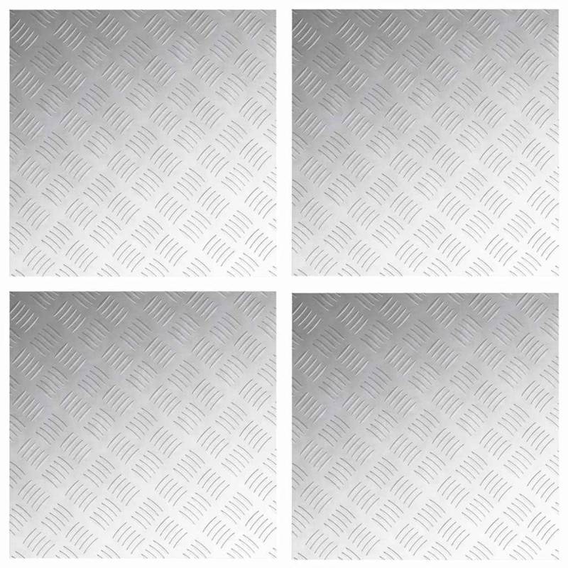 vidaXL Rautenscheiben 4 Stk Silber 50 x 50 cm Aluminium 4104346 vidaXL Rautenscheiben 4 Stk Silber 50 x 50 cm Aluminium 4104346 von VIDAXL