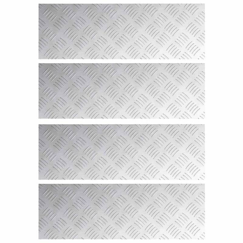 vidaXL Rautenscheiben 4 Stk Silber 60 x 20 cm Aluminium 4104252 vidaXL Rautenscheiben 4 Stk Silber 60 x 20 cm Aluminium 4104252 von VIDAXL