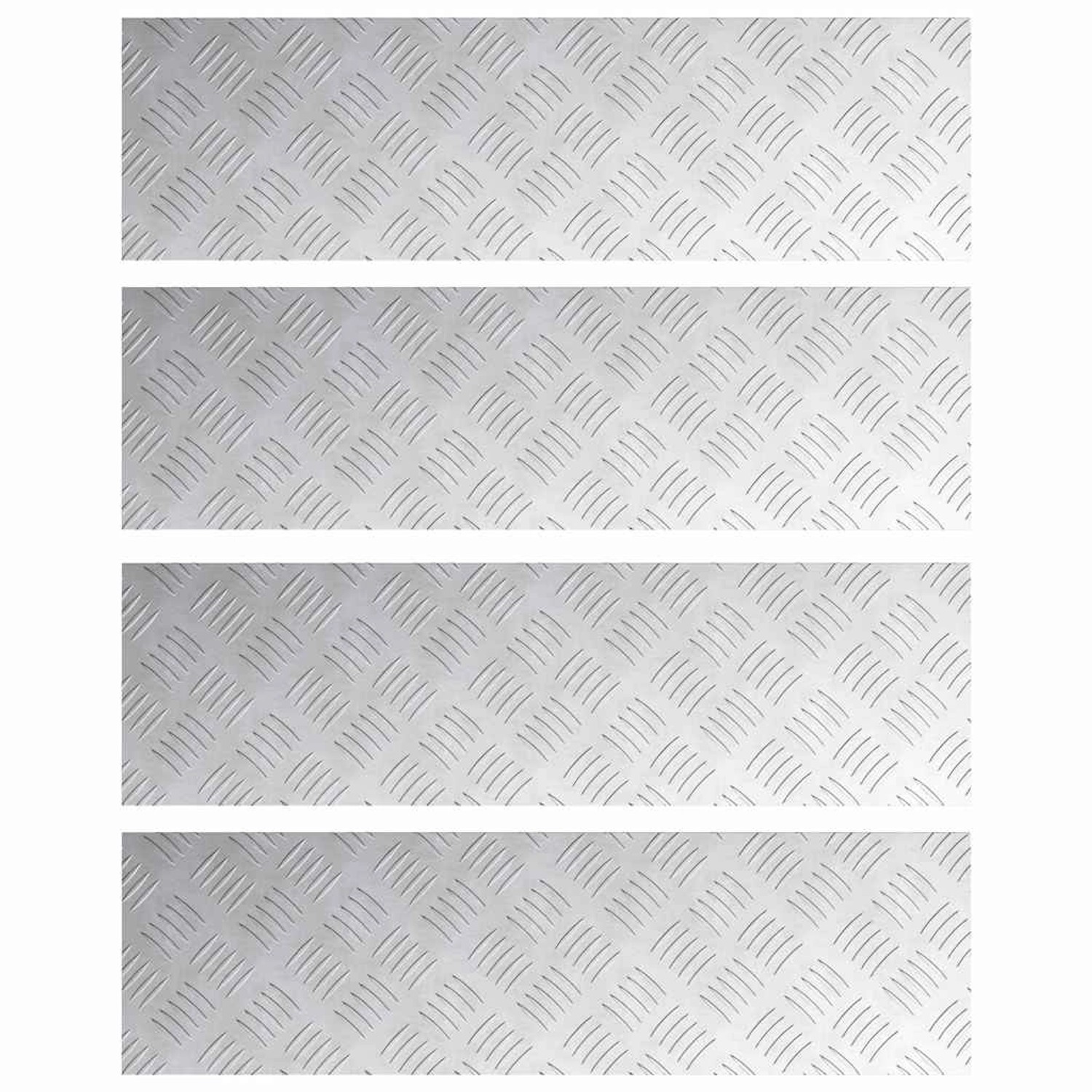 vidaXL Rautenscheiben 4 Stk Silber 70 x 20 cm Aluminium 4104256 vidaXL Rautenscheiben 4 Stk Silber 70 x 20 cm Aluminium 4104256 von VIDAXL