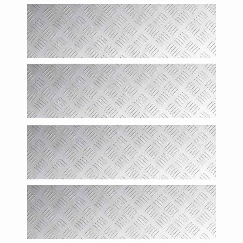 vidaXL Rautenscheiben 4 Stk Silber 70 x 20 cm Aluminium 4104256 vidaXL Rautenscheiben 4 Stk Silber 70 x 20 cm Aluminium 4104256 von VIDAXL