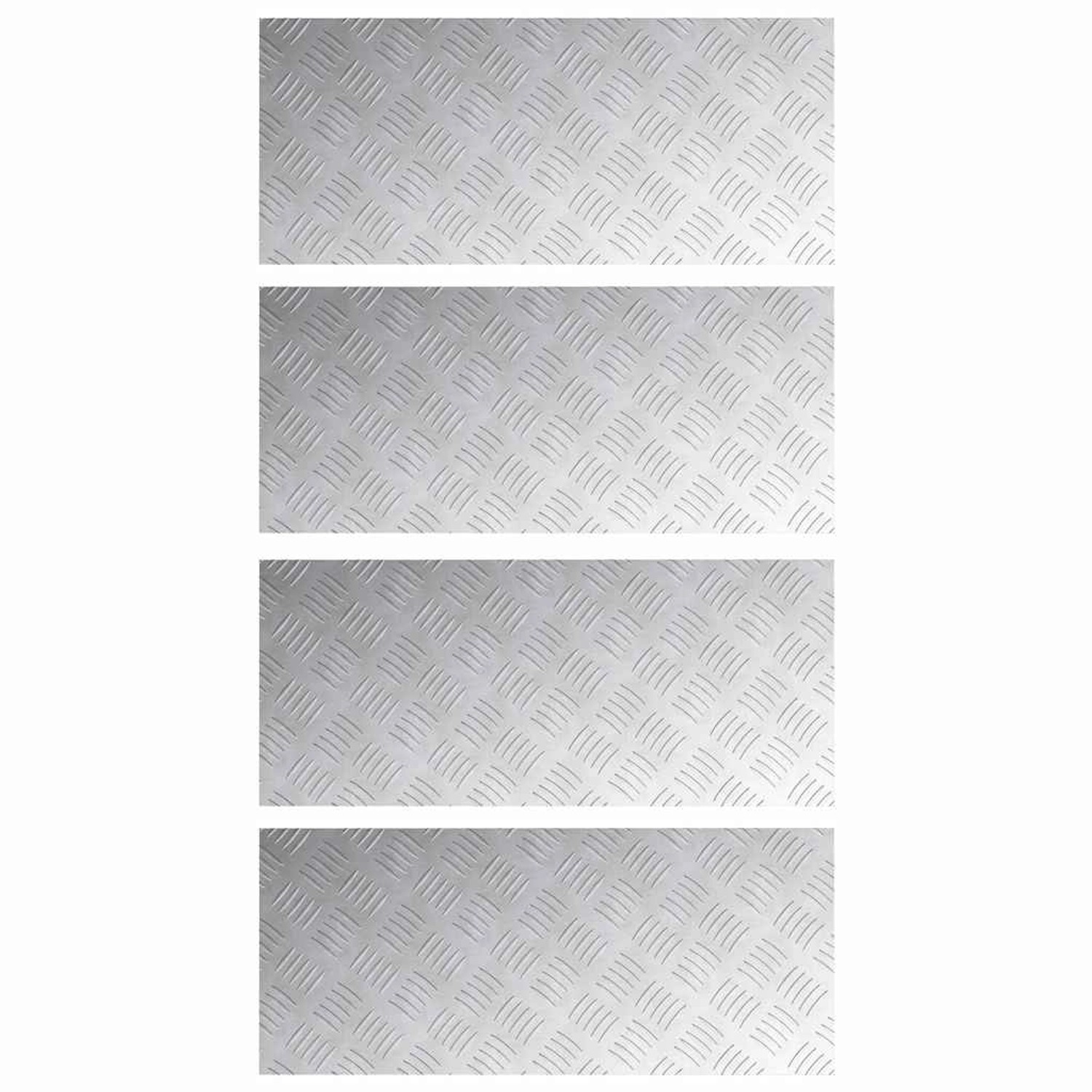vidaXL Rautenscheiben 4 Stk Silber 70 x 30 cm Aluminium 4104300 vidaXL Rautenscheiben 4 Stk Silber 70 x 30 cm Aluminium 4104300 von VIDAXL