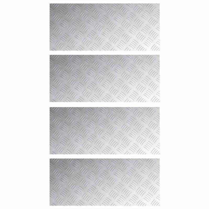 vidaXL Rautenscheiben 4 Stk Silber 70 x 30 cm Aluminium 4104302 vidaXL Rautenscheiben 4 Stk Silber 70 x 30 cm Aluminium 4104302 von VIDAXL