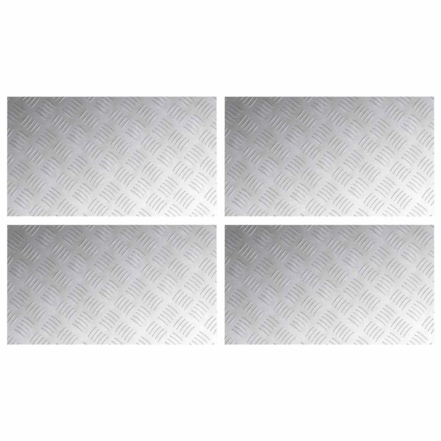 vidaXL Rautenscheiben 4 Stk Silber 70 x 40 cm Aluminium 4104330 vidaXL Rautenscheiben 4 Stk Silber 70 x 40 cm Aluminium 4104330 von VIDAXL