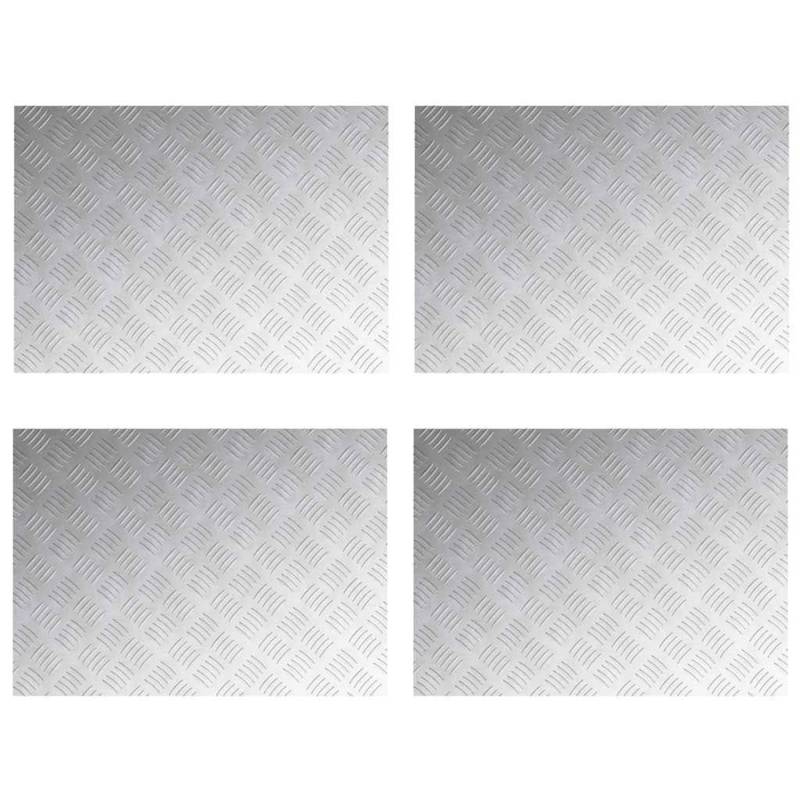 vidaXL Rautenscheiben 4 Stk Silber 70 x 50 cm Aluminium 4104352 vidaXL Rautenscheiben 4 Stk Silber 70 x 50 cm Aluminium 4104352 von VIDAXL