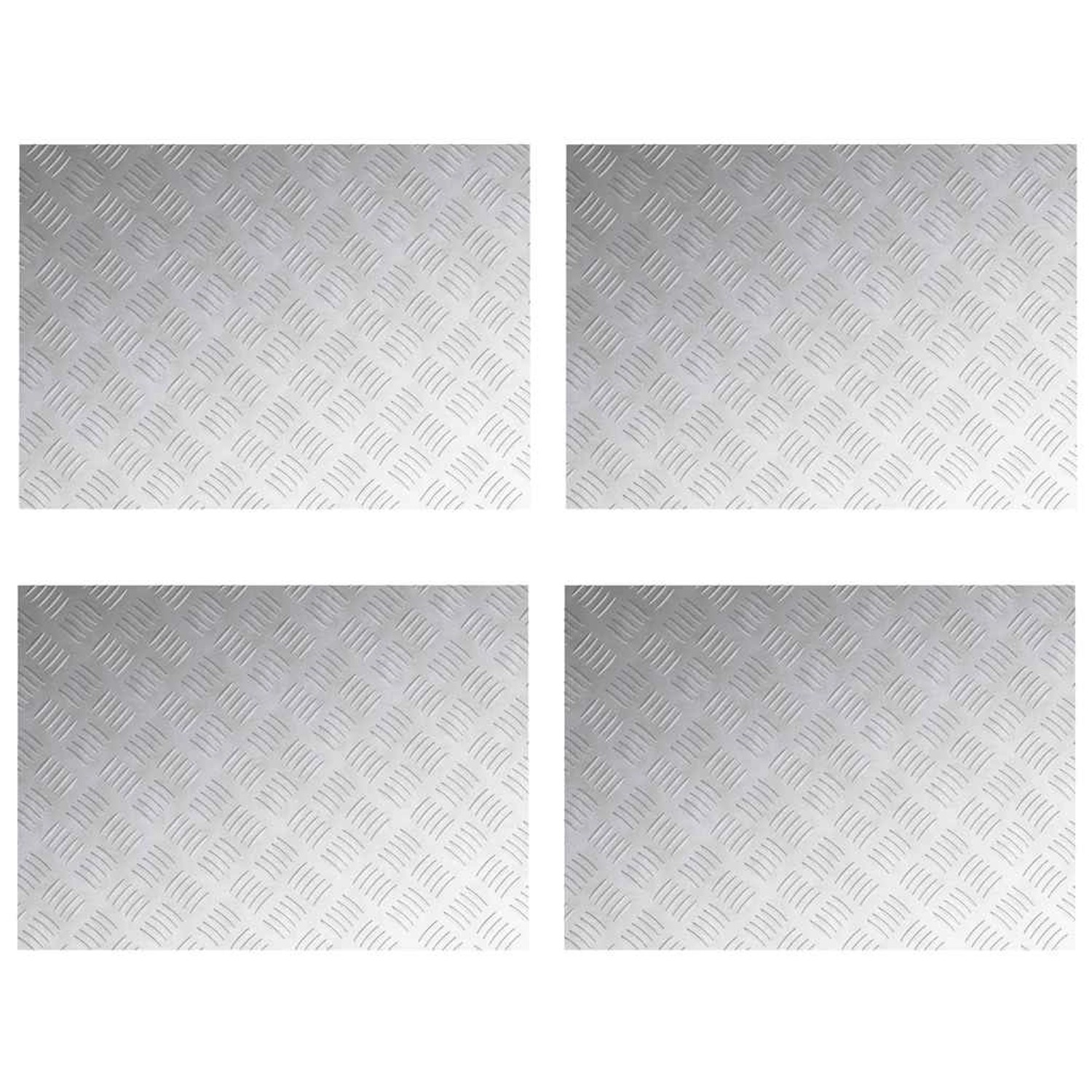 vidaXL Rautenscheiben 4 Stk Silber 70 x 50 cm Aluminium 4104354 vidaXL Rautenscheiben 4 Stk Silber 70 x 50 cm Aluminium 4104354 von VIDAXL