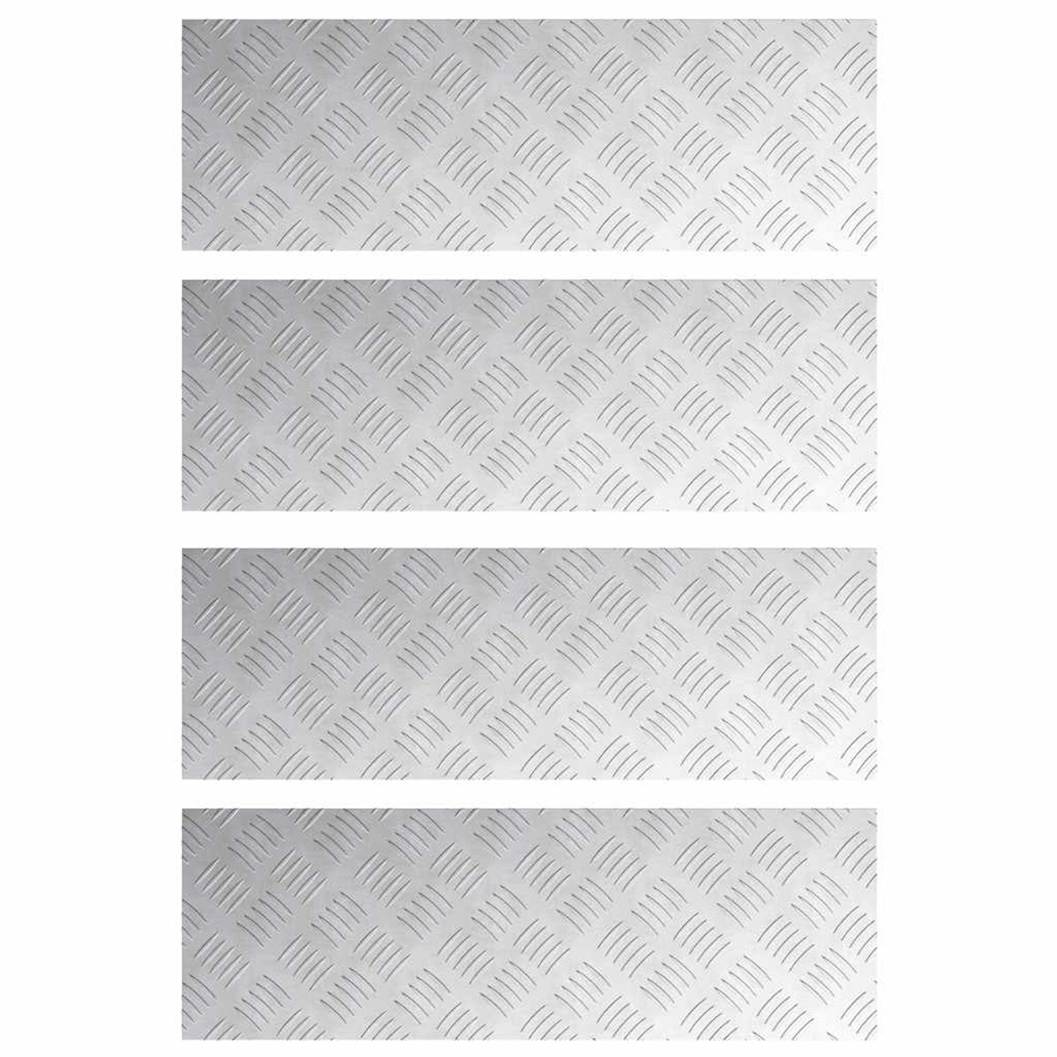 vidaXL Rautenscheiben 4 Stk Silber 75 x 25 cm Aluminium 4104276 vidaXL Rautenscheiben 4 Stk Silber 75 x 25 cm Aluminium 4104276 von VIDAXL