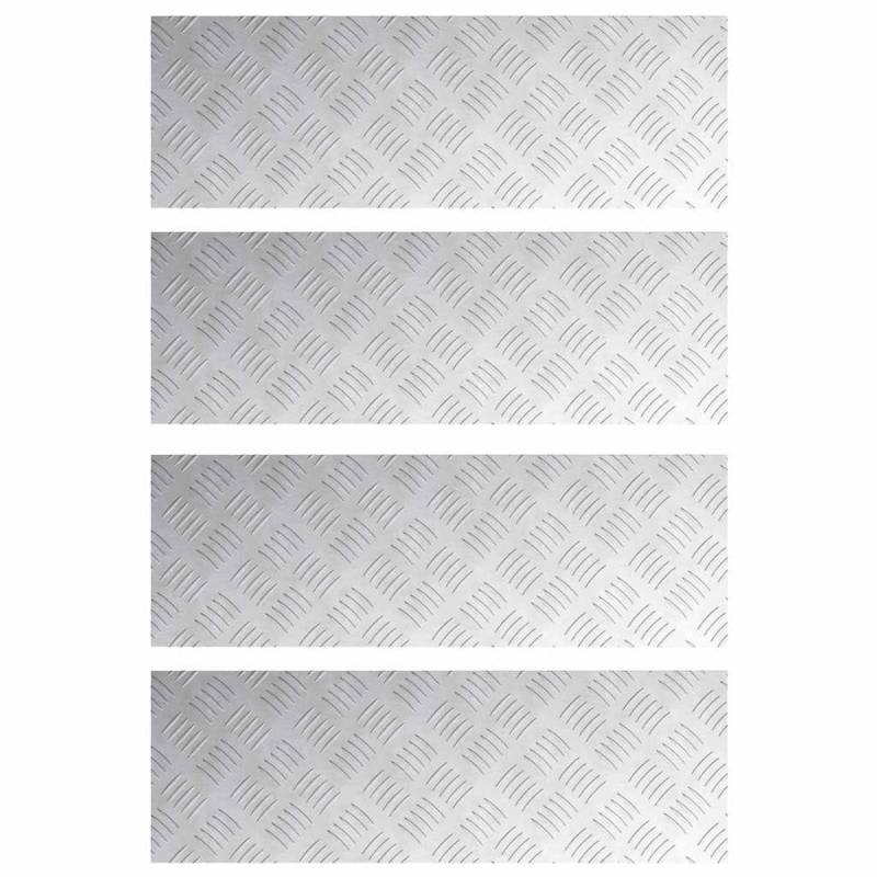 vidaXL Rautenscheiben 4 Stk Silber 75 x 25 cm Aluminium 4104278 vidaXL Rautenscheiben 4 Stk Silber 75 x 25 cm Aluminium 4104278 von VIDAXL