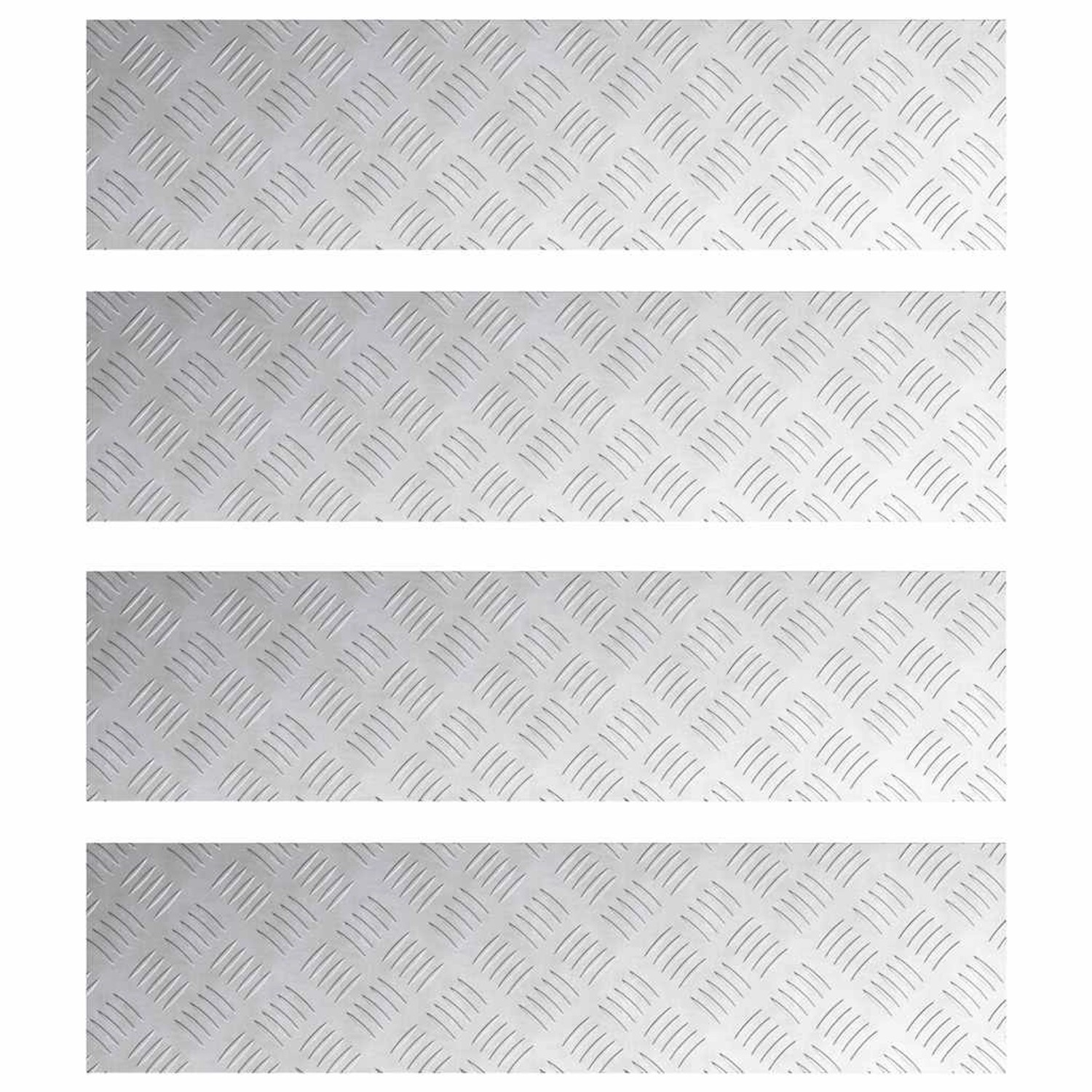 vidaXL Rautenscheiben 4 Stk Silber 80 x 20 cm Aluminium 4104262 vidaXL Rautenscheiben 4 Stk Silber 80 x 20 cm Aluminium 4104262 von VIDAXL