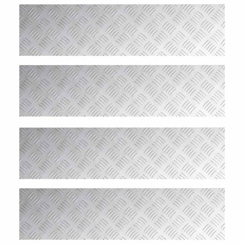 vidaXL Rautenscheiben 4 Stk Silber 80 x 20 cm Aluminium 4104262 vidaXL Rautenscheiben 4 Stk Silber 80 x 20 cm Aluminium 4104262 von VIDAXL