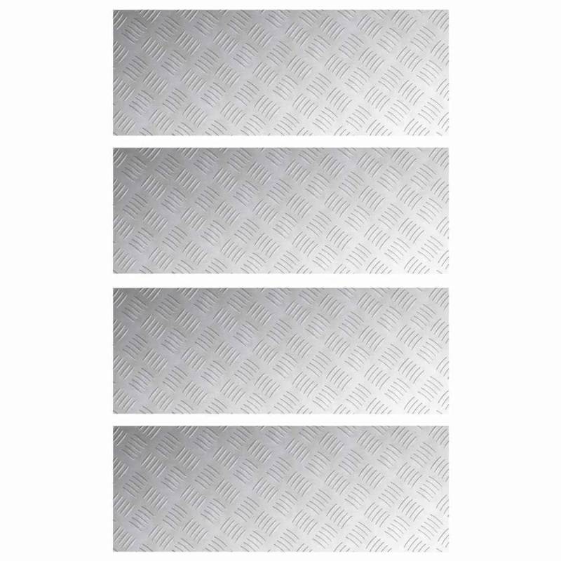 vidaXL Rautenscheiben 4 Stk Silber 80 x 30 cm Aluminium 4104304 vidaXL Rautenscheiben 4 Stk Silber 80 x 30 cm Aluminium 4104304 von VIDAXL