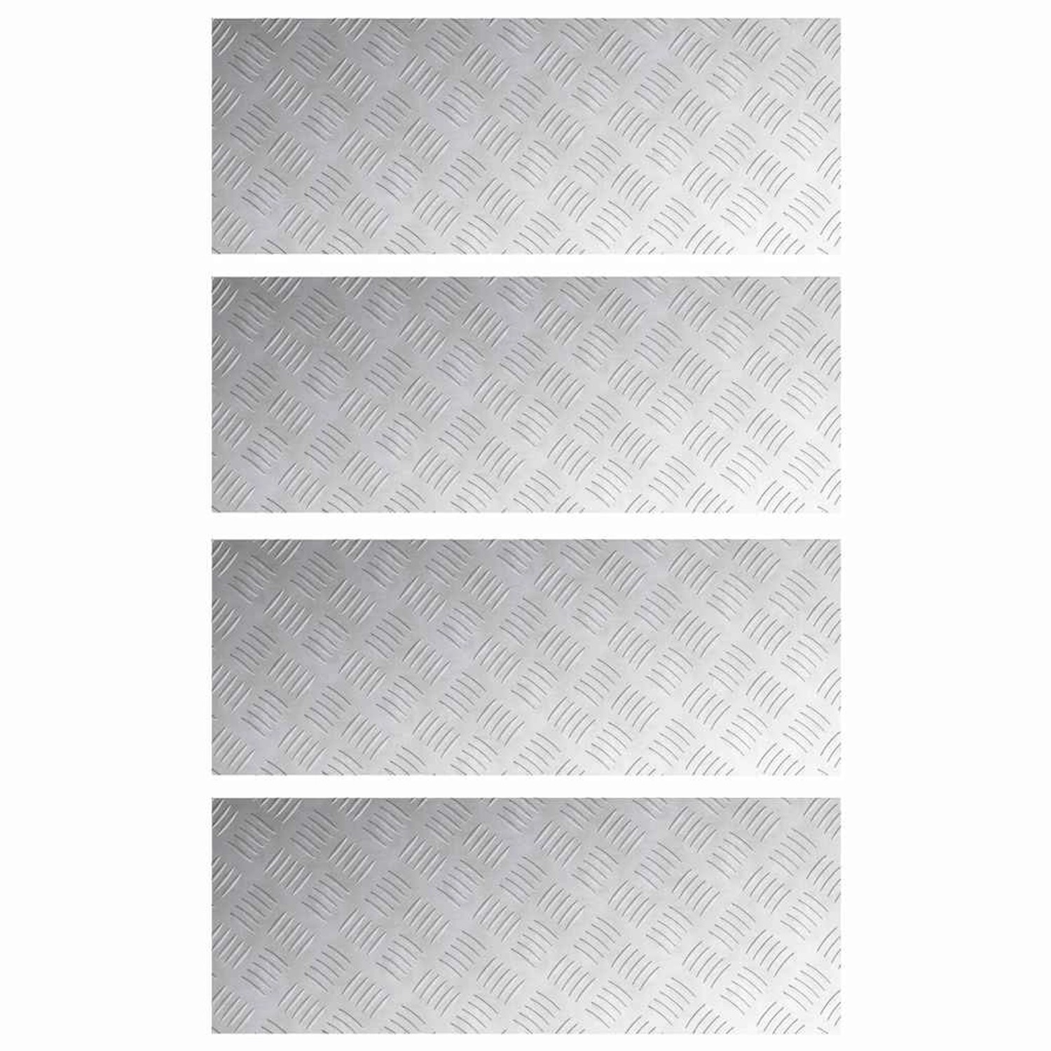 vidaXL Rautenscheiben 4 Stk Silber 80 x 30 cm Aluminium 4104306 vidaXL Rautenscheiben 4 Stk Silber 80 x 30 cm Aluminium 4104306 von VIDAXL