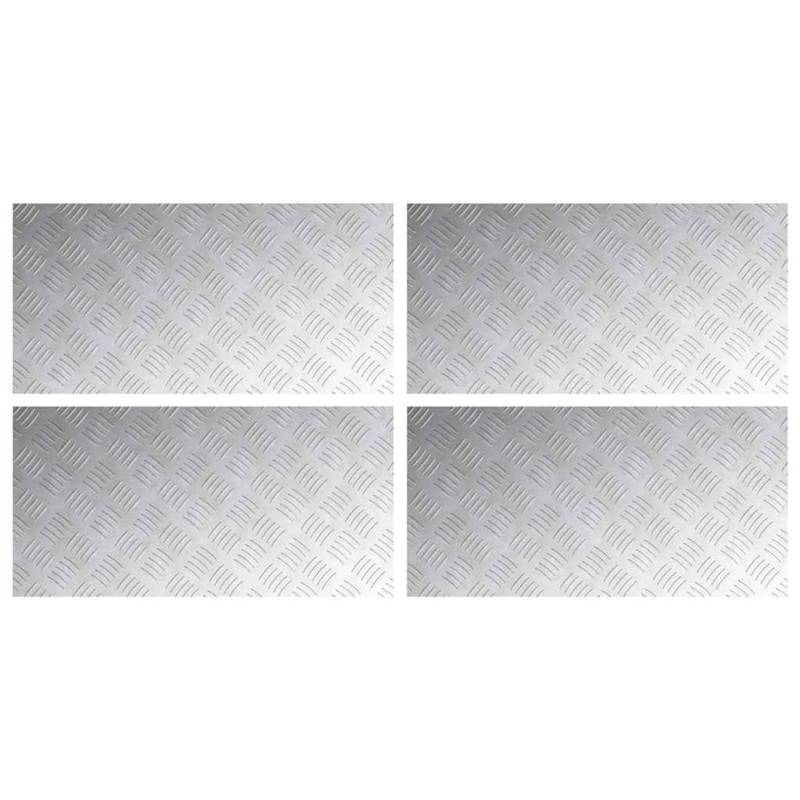 vidaXL Rautenscheiben 4 Stk Silber 80 x 40 cm Aluminium 4104332 vidaXL Rautenscheiben 4 Stk Silber 80 x 40 cm Aluminium 4104332 von VIDAXL