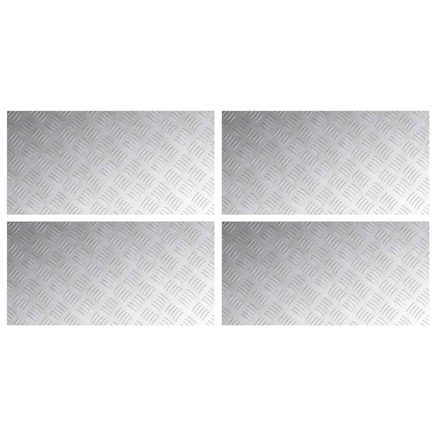 vidaXL Rautenscheiben 4 Stk Silber 80 x 40 cm Aluminium 4104334 vidaXL Rautenscheiben 4 Stk Silber 80 x 40 cm Aluminium 4104334 von VIDAXL